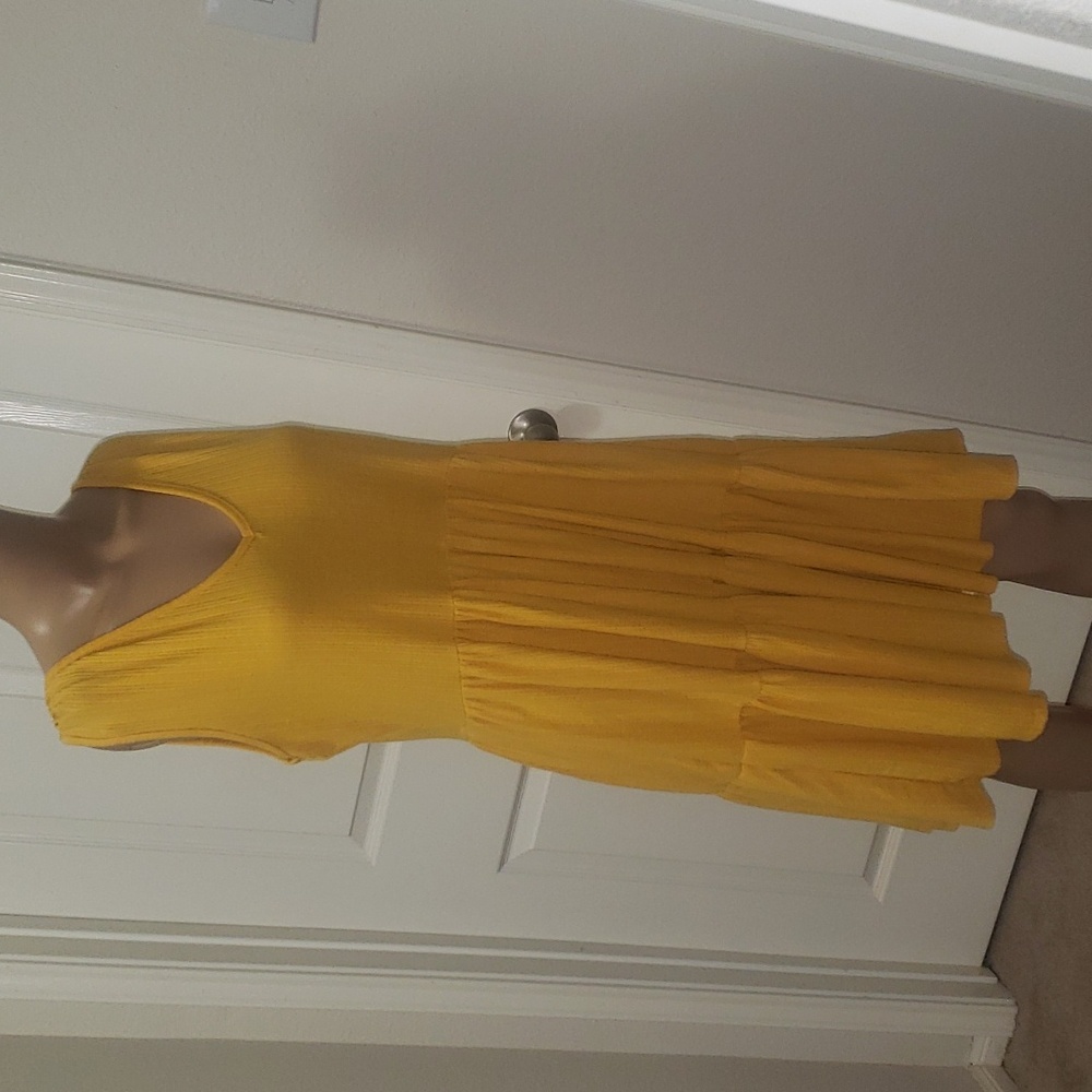 See you Monday xl peasant dress textured knee length babydoll esc